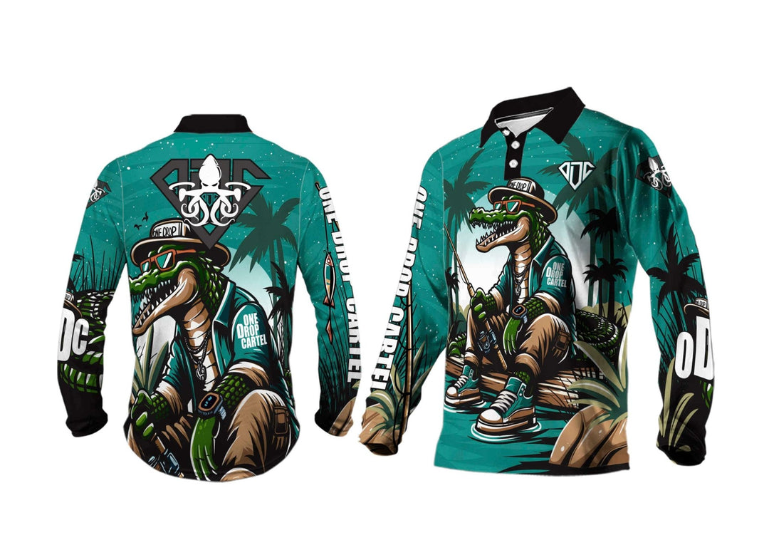 Kids - Casual Croc 50+ UPF Shirt - One Drop Cartel