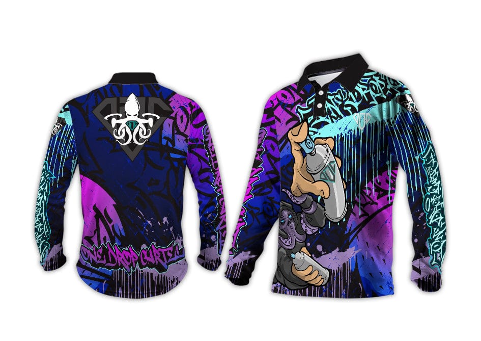 Kids - Graffiti Gang 50+ UPF Shirt - One Drop Cartel