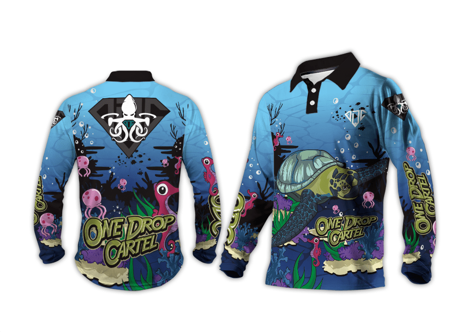 Kids - The Sea Turtle 50+ UPF Shirt - One Drop Cartel
