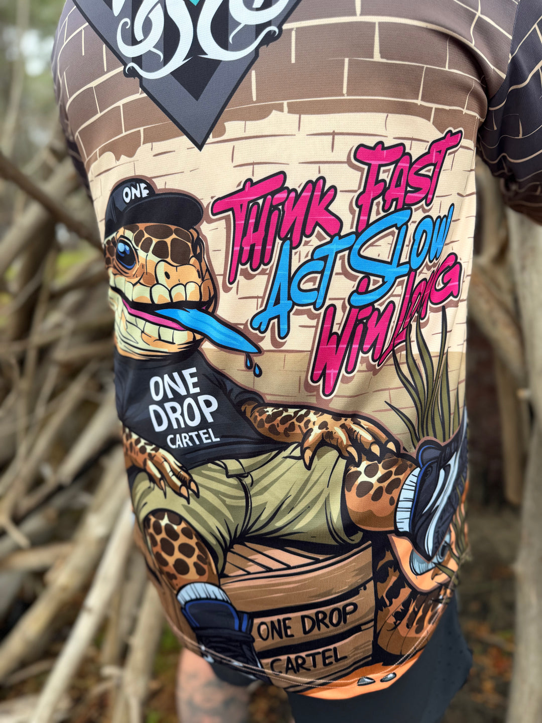 Adult - Bazza the blue-tongue 50+ UPF Shirt
