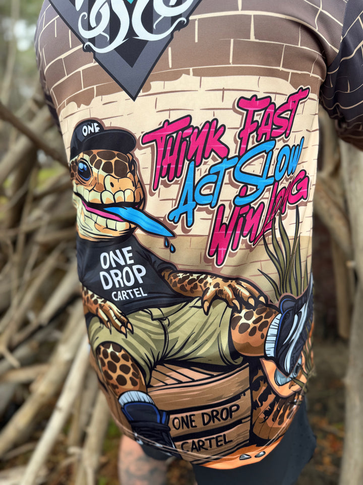 Adult - Bazza the blue-tongue 50+ UPF Shirt