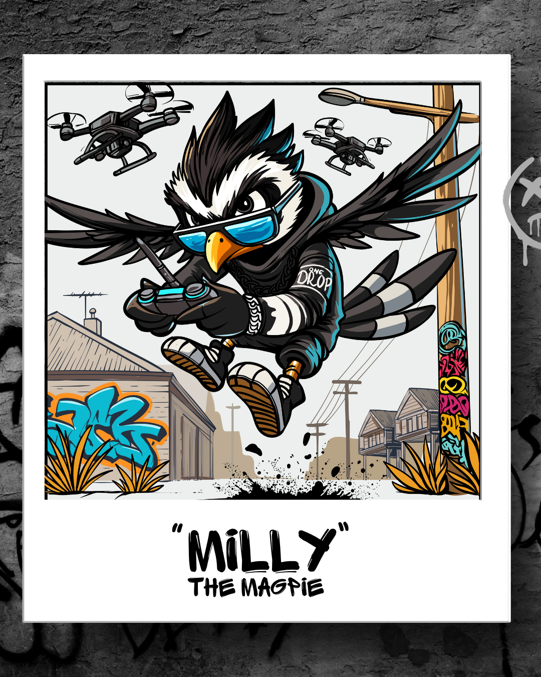 Adult - Milly The Magpie 50+ UPF Shirt
