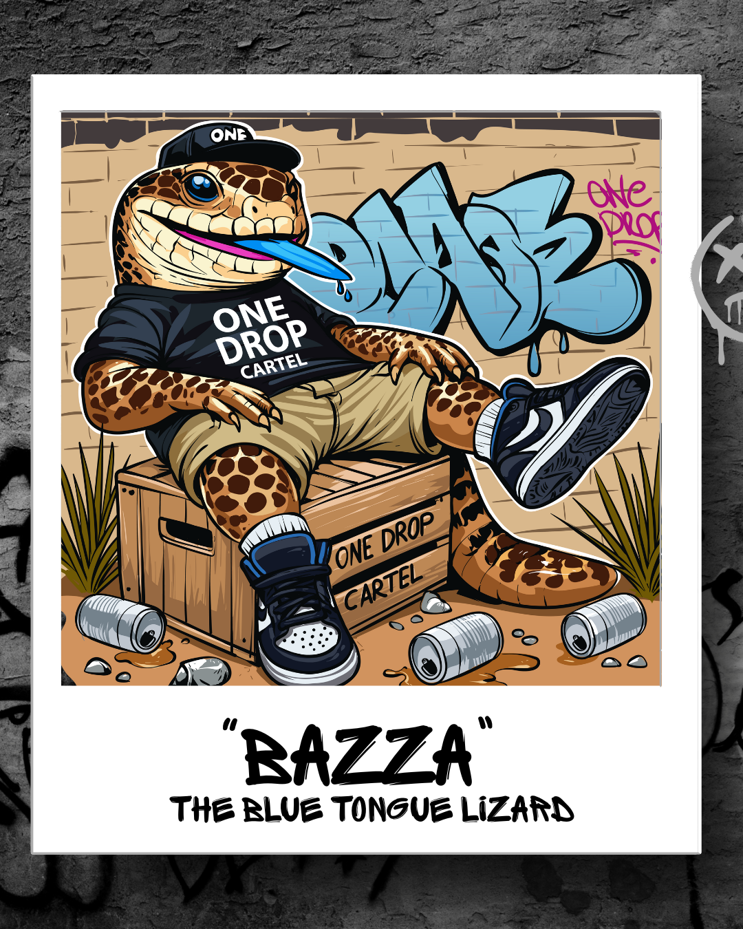 Kids -  Bazza the blue-tongue 50+ UPF Shirt