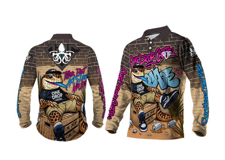 Kids -  Bazza the blue-tongue 50+ UPF Shirt