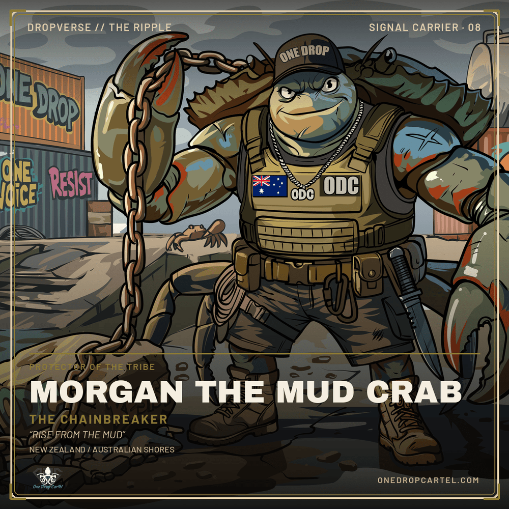 Adult - Morgan the Mud Crab - One Drop Cartel