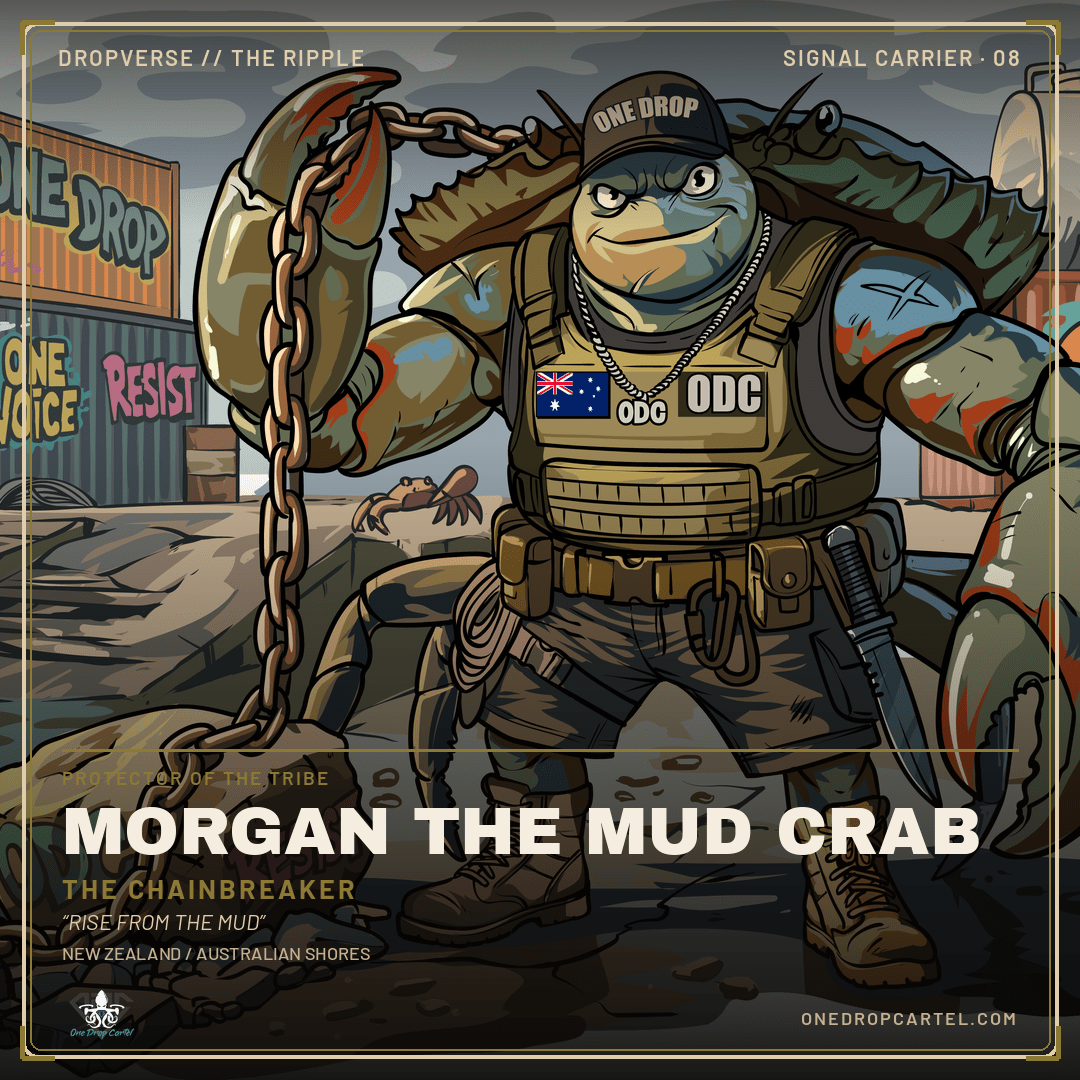 Adult - Morgan the Mud Crab - One Drop Cartel