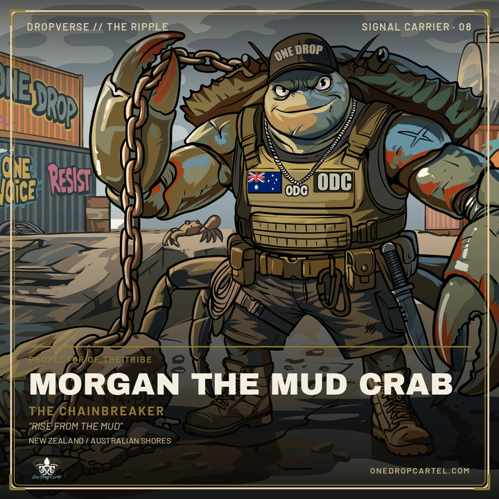 Adult - Morgan the Mud Crab - One Drop Cartel