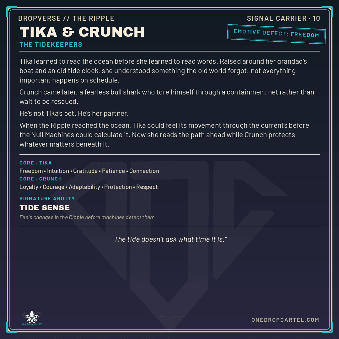 Adult - Tika & Crunch - One Drop Cartel