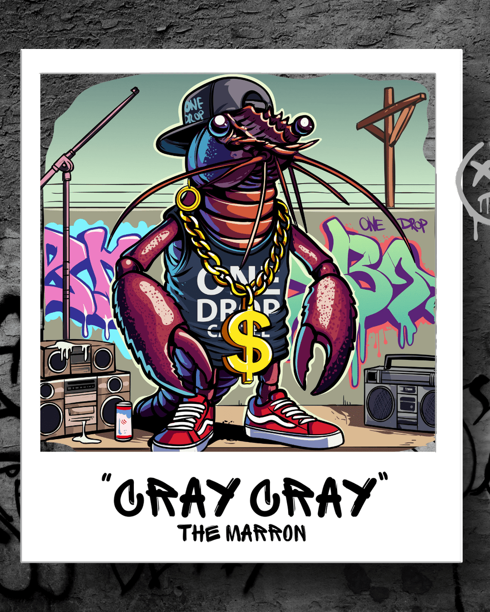 Kids - Cray Cray the Marron 50+ UPF Shirt - One Drop Cartel