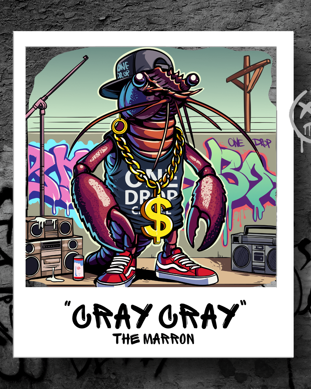 Kids - Cray Cray the Marron 50+ UPF Shirt - One Drop Cartel