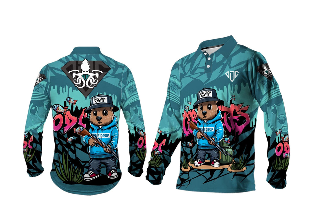 Kids - Quokka Clan 50+ UPF Shirt - One Drop Cartel