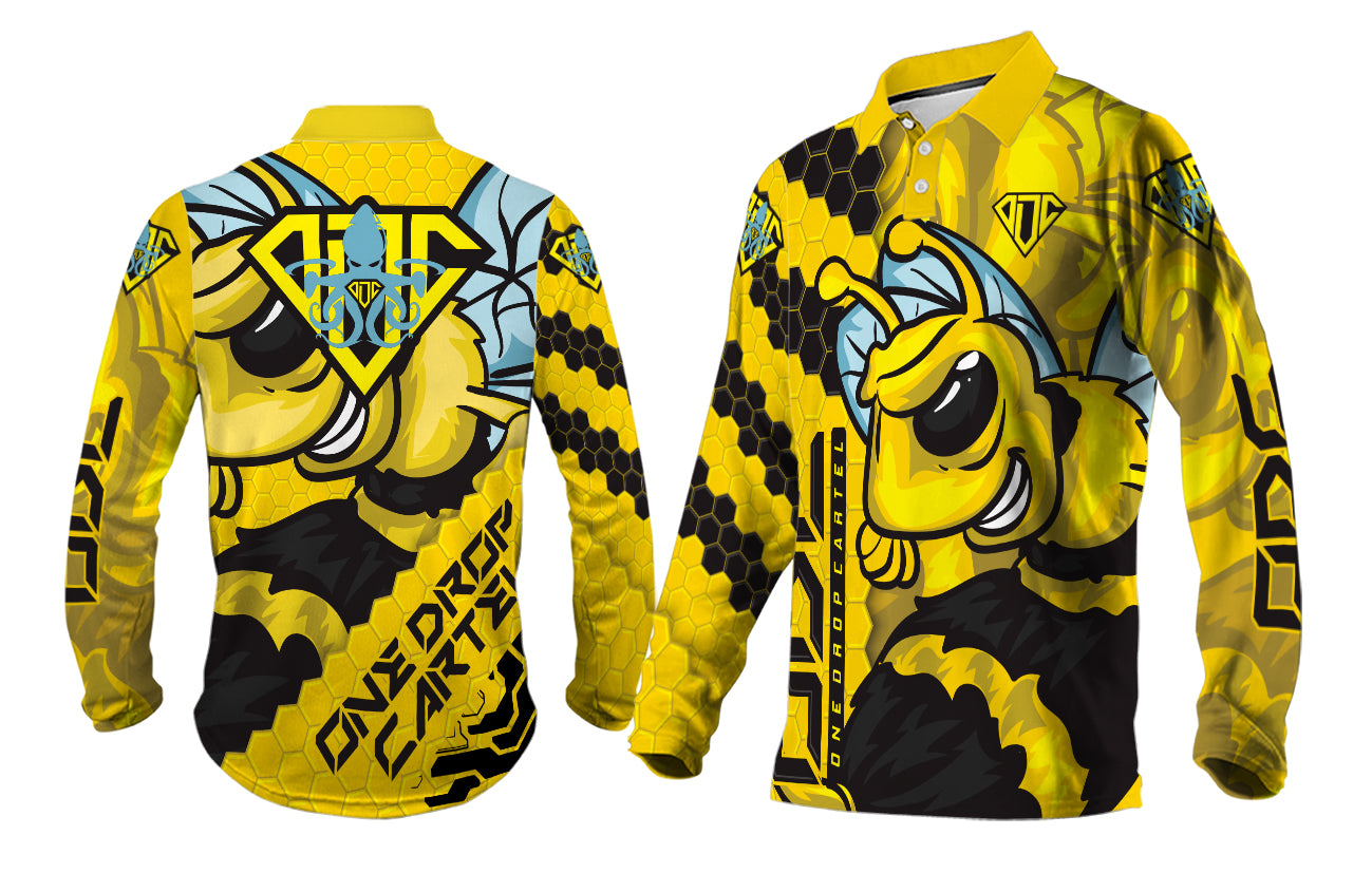 Killer Bee Long-Sleeved Fishing Shirt - One Drop Cartel