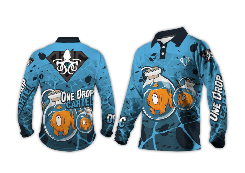 Adult - Fish Bomb 50+ UPF Shirt - One Drop Cartel