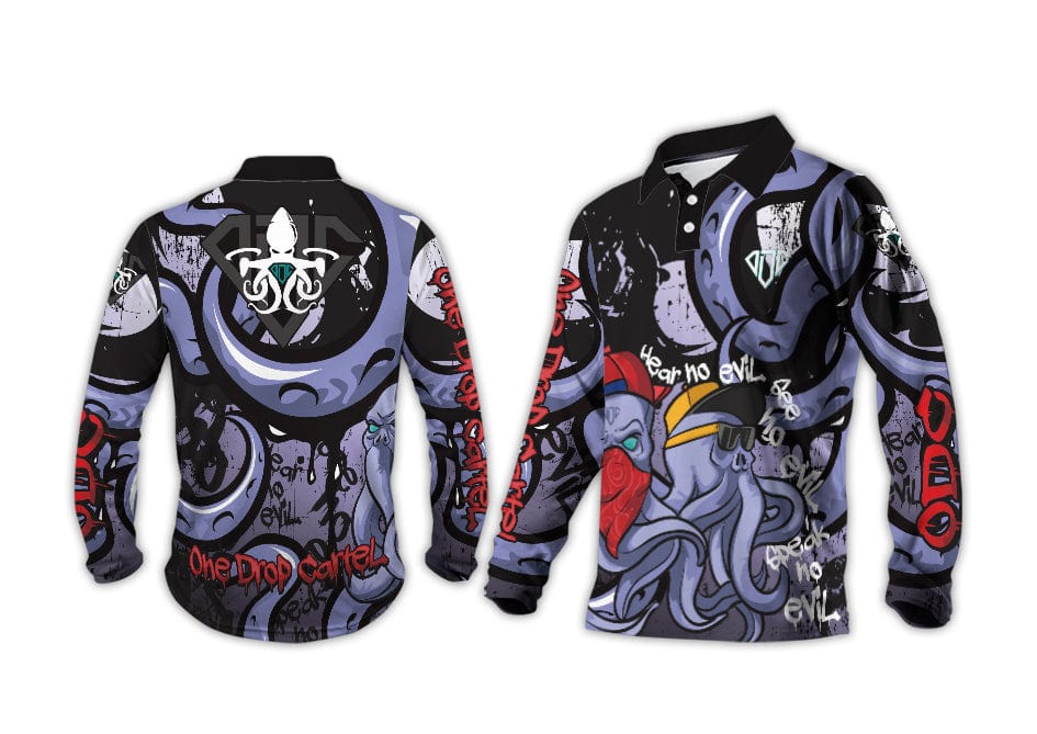 Adult - No Evil 50+ UPF Shirt - One Drop Cartel